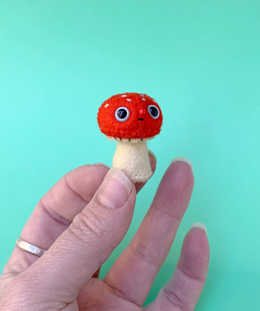 Reject #1 - Tiny Mushroom Art Doll