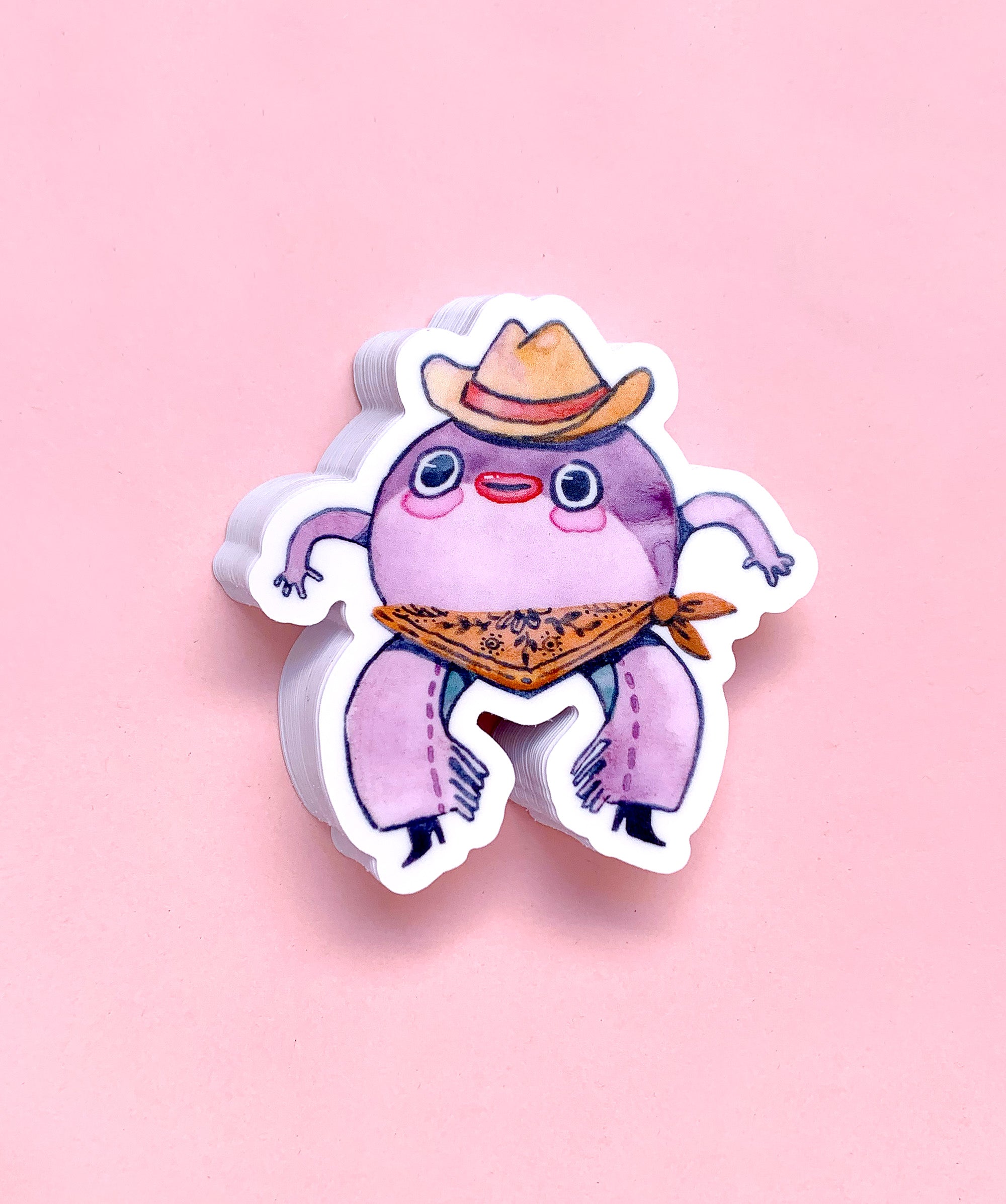 Toad Cowboy - Vinyl Sticker – Hannakin