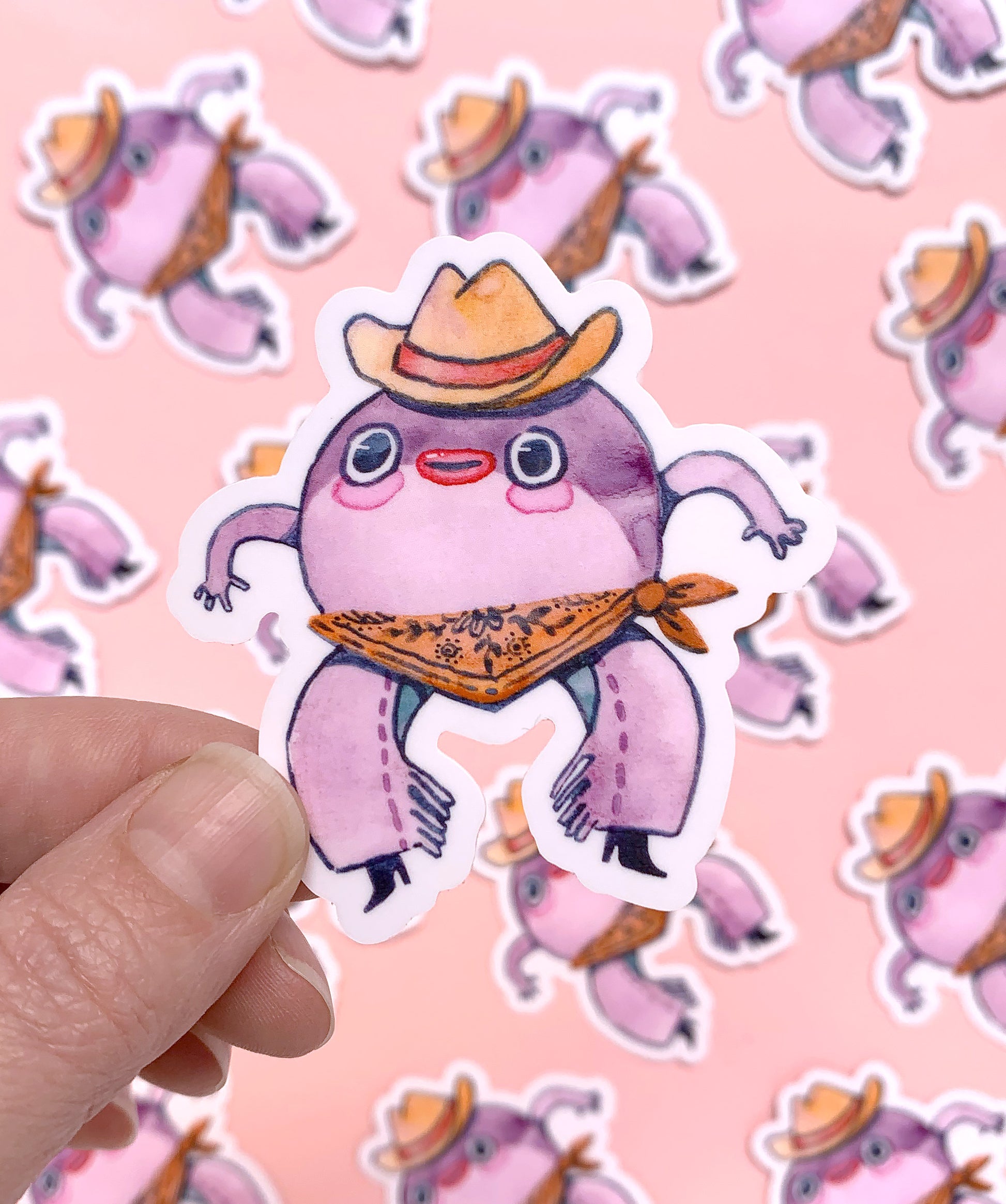 Toad Cowboy - Vinyl Sticker – Hannakin