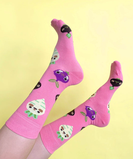 Veggie Socks - Pink