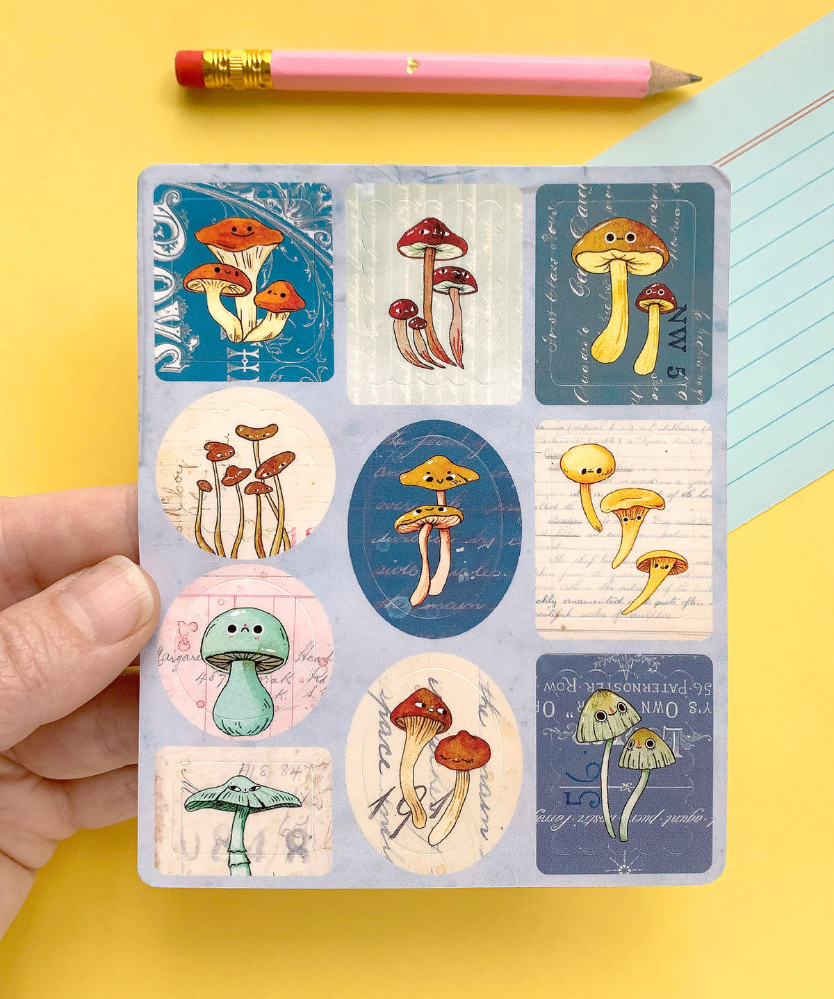 Vintage Mushrooms - Sticker Sheet