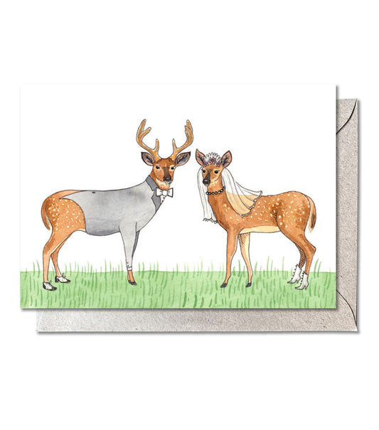Deerly Beloved - Greeting Card