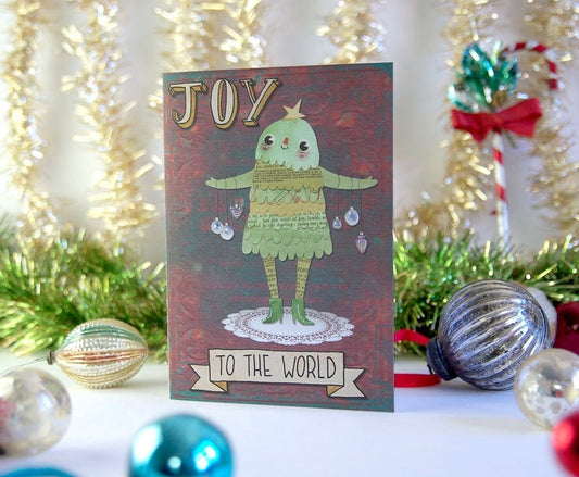 Joy to the World - Christmas Greeting Card 5 PACK