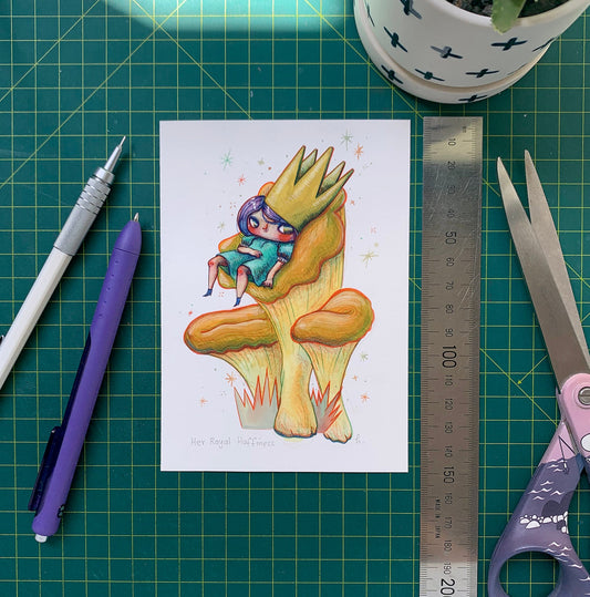 Her Royal Huffiness - Mini Print